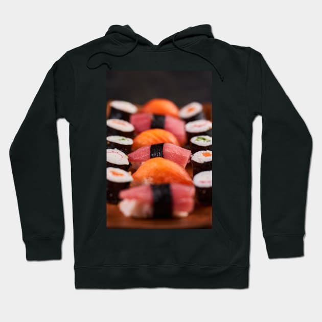 Variety of sushi freshly prepared Hoodie by naturalis